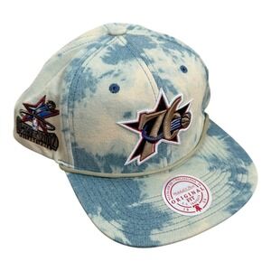 Mitchell Ness Vintage NBA Acid Wash Snapback Cap HWC 76ers 2002 All Star Game